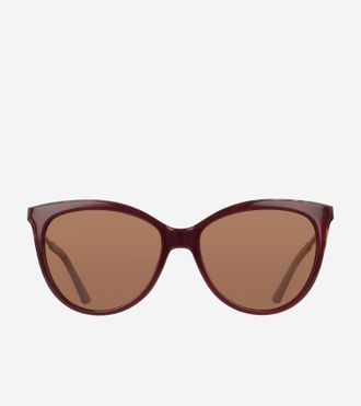 サングラス GUCCI Gucci - GG1338S - 007 burgundy burgundy red Gucci GG1338S 007 Cat Eye Sunglasses Burgundy - eye-oo.com