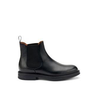 Frau Scarpe Beatles in pelle nera con lati elastici - - Shoes - Uomo - Nero - 43 EU