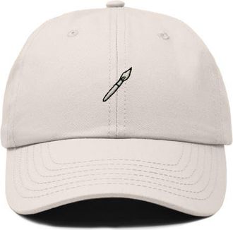 Dalix Paint Brush Dad Cap in Beige at Nordstrom