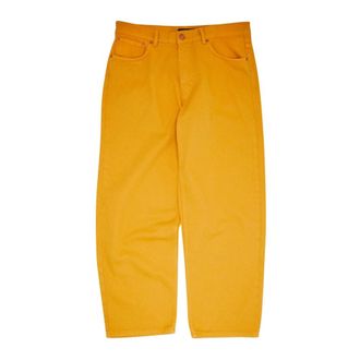 Fa Loose-fit Jeans, male, Yellow, Size: W34 Fecke Washed Jean