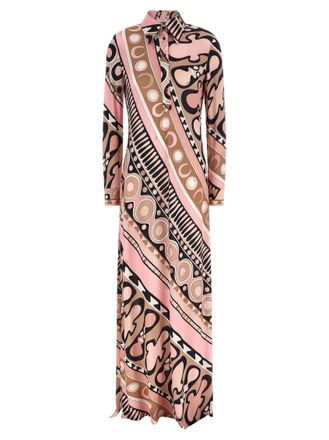 Pucci Pink Soleil Print Chemisier Dress