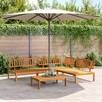 vidaXL Set De Sof&aacute;s De Palets De Jard&iacute;n 4 Pzas Madera Maciza De Acacia Vidaxl