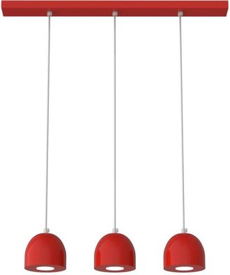 Lumicom Campanella Lampara De Techo Lineal X3 Monocolor Brillo