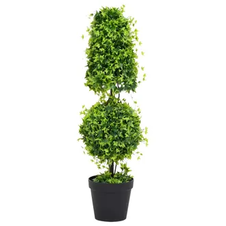 vidaXL Planta De Boj Artificial Con Macetero Verde 100 Cm Vidaxl