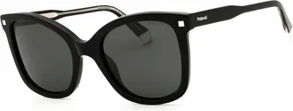 Polaroid Polarized Grey Butterfly Ladies Sunglasses PLD 4151/S/X 0807/M9 53
