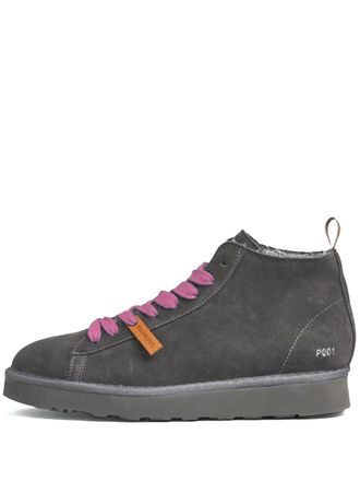 Panchic lace-up suede boots - Brown