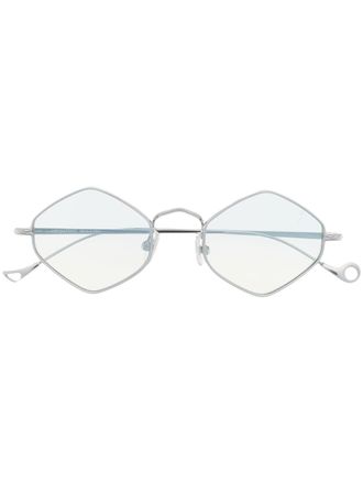 Eyepetizer Zonnebril met achthoekig montuur - Zilver