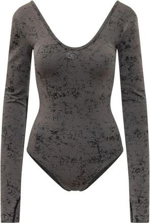 Diesel Ionna-Utlt UW Body - Dames - Bodies - Grijs - S - Nylon - Tops