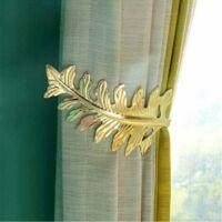 OEM Un Par De Alzapa&ntilde;os De Cortina Vintage Con Forma De Hoja, De Aleaci&oacute;n Met&aacute;lica, Ideales Para Dormitorios Y Salas De Estar (color Dorado). - Crezuo
