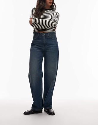 Carhartt Work in Progress Arin - Jeans in denim lavaggio scuro vissuto-Blu