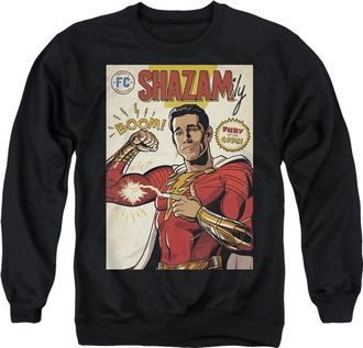 Gildan Shazam! Fury Of The Gods Shazam Comic Cover Adult Crewneck Sweatshirt
