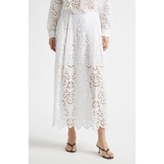 Toccin Stacy Midi Skirt in Optic at Nordstrom, Size 6