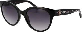 Guess Sunglasses, female, Black, ONE SIZE, Elegant Stainless Steel Sunglasses with Gradient Lenses
