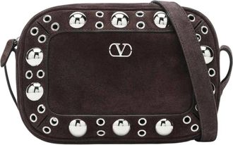 Valentino Donkerbruine Crossbody Tas Nellcote - Dames - Schoudertassen - Bruin - ONE Size - Tassen