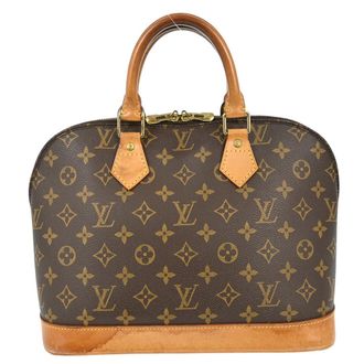 Louis Vuitton Alma Handbag Monogram Canvas Brown Canvas Handbag (Pre-Owned)