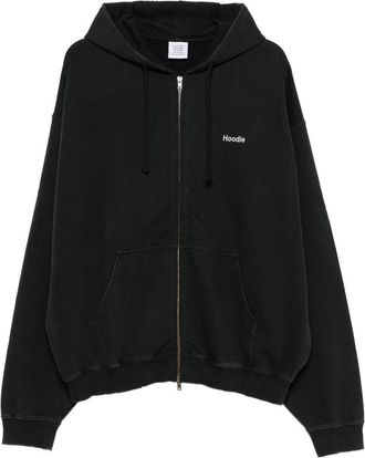 VETEMENTS Logo-print Zip-up Hoodie