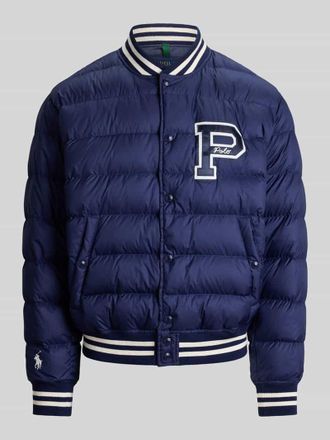 Polo Ralph Lauren Regular Fit Bomberjacke mit Logo-Detail in Marine, Gr&ouml;&szlig;e XXL