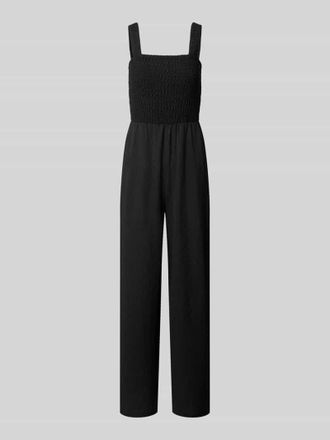 Only Regular Fit Jumpsuit mit gesmoktem Rumpf Modell ELISE in Black, Gr&ouml;&szlig;e XS