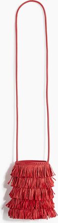 H&M Handytasche mit Fransen - Red