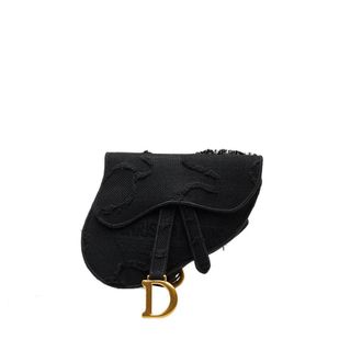 Dior Pre-owned Dior Embroidered Canvas Camouflage Saddle Belt Bag Ladies 50-MA-1129