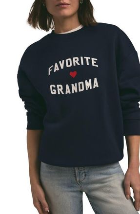 Favorite Daughter Favorite Grandma Graphic Sweatshirt in Navy at Nordstrom, Size Small