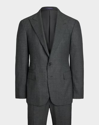 Ralph Lauren Purple Label Mens Gregory Wool and Cashmere Birdseye Suit