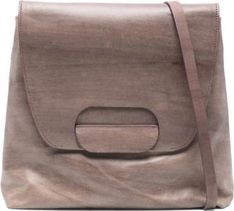 Cecchi De Rossi Borsa a spalla in pelle con battente - Viola