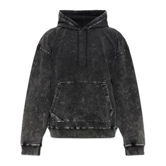 Diesel Heren, Sweatshirts & Hoodies, Zwart, Maat: S Katoen