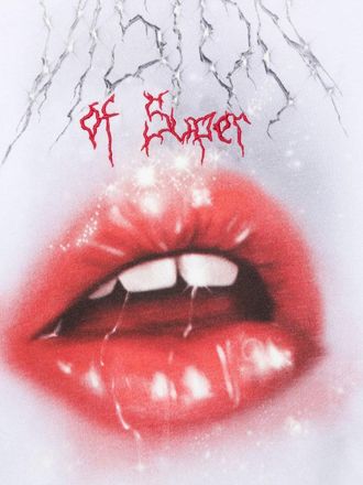 Vision Of Super Rock Mouth Print T-Shirt - White