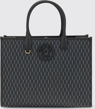 Versace Borsa a mano Tote in misto cotone Versace