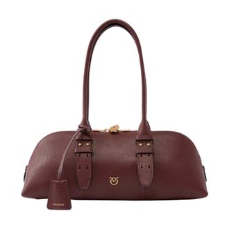 Pinko Pinko - Escape Bag Horizontaal - Dames - Tassen - Rood - Maat: ONE Size Katoen