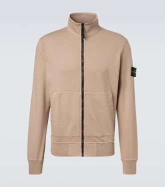 Stone Island Compass cotton zip-up sweatshirt