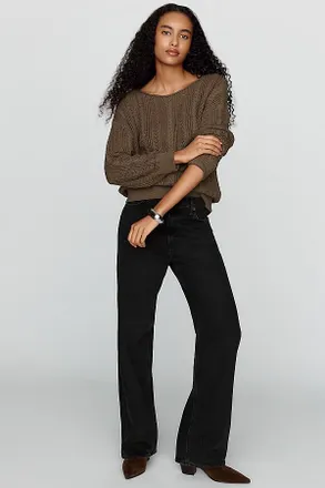 A Gold E Ren High Rise Wide Leg Jeans