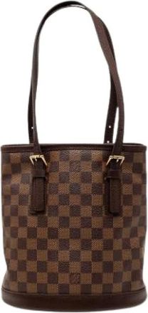 Louis Vuitton Pre-owned Bucket Bags, female, Brown, Size: ONE SIZE Pre-owned The Marais Bucket Bag