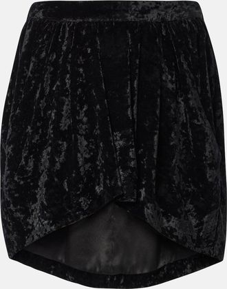 Isabel Marant Lashay velvet skirt