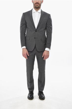 Corneliani Virgin Wool Suit LEADER with Micro Houndstooth Pattern size 48