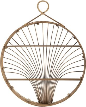 Mauro Ferretti Estante de pared en rat&aacute;n 60,5x10,5x76 cm
