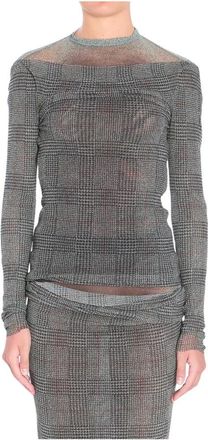 Jean Paul Gaultier T-shirt met grafische print - Dames - Longsleeves - Grijs - S - Tops