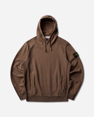 Stone Island Men s Organic Cotton Fleece Hoodie Shadow Brown