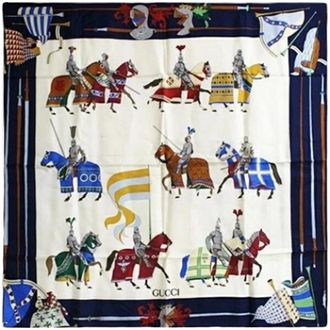 Gucci Pre-owned Scarves, female, Multicolor, Size: ONE SIZE Pre-owned Vintage Scarf