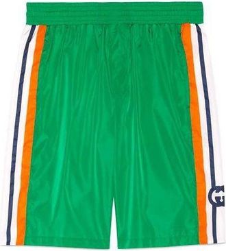 Gucci Swim Shorts With Interlocking G Green 599576-XHADW-3063