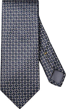 Eton Geometric Silk Tie in Navy at Nordstrom