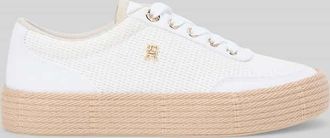 Tommy Hilfiger Sneaker mit Strohsohle in Beige, Gr&ouml;&szlig;e 36