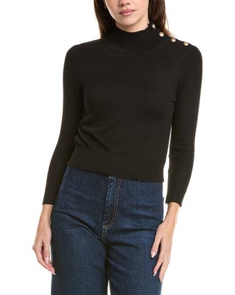 L'agence LAgence Kamdyn Crop Mock Neck Sweater