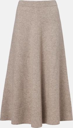 Jardin Des Orangers Gonna midi in lana e cashmere