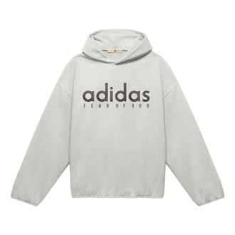adidas x FEAR OF GOD ATHLETICS Oversized Hoodie Asia Sizing Heather Grey JZ7367