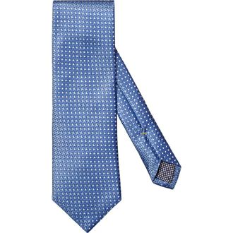 Eton Geometric Silk Tie in Dark Blue at Nordstrom Rack