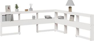 vidaXL vidaXL Testiera Libreria a L 180 cm in Legno Massello di Pino