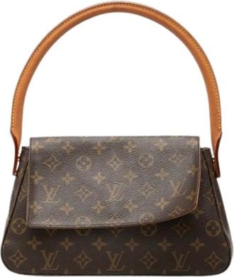 Louis Vuitton Pre-owned Shoulder Bags, female, Brown, Size: ONE SIZE Pre-owned Looping Mini