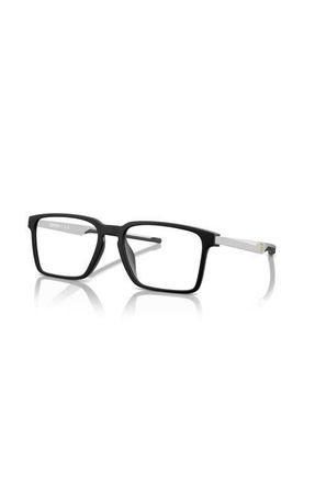 Ferrari 54mm Rectangle optical glasses in Black/Silver at Nordstrom